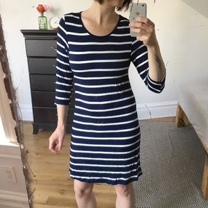 Striped jersey dress